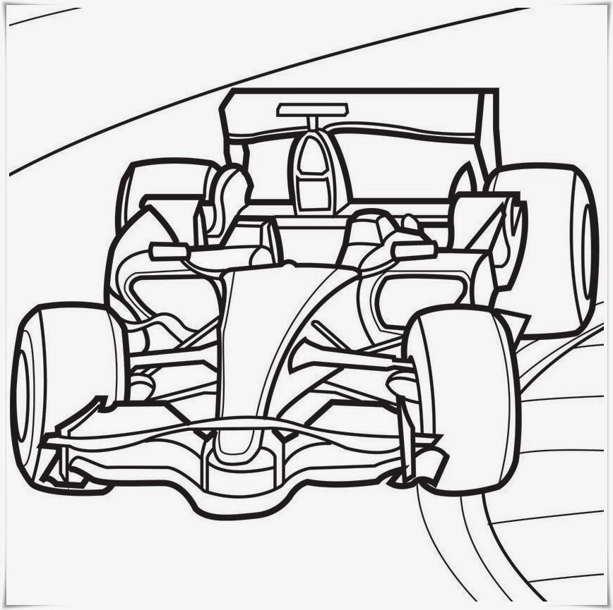 Ausmalbilder zum Ausdrucken: Ausmalbilder für Rennauto
