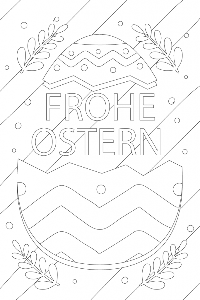 ausmalbild frohe ostern