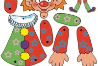 clown bastelvorlage pdf