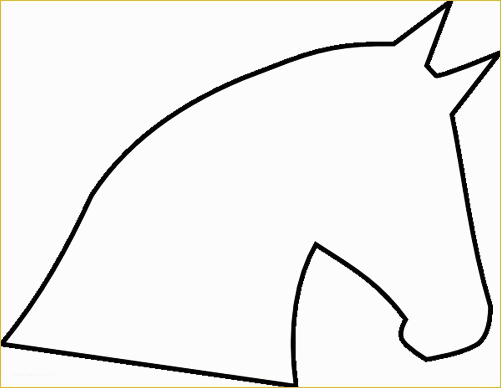 Free Horse Templates Of Printable Rocking Horse Template