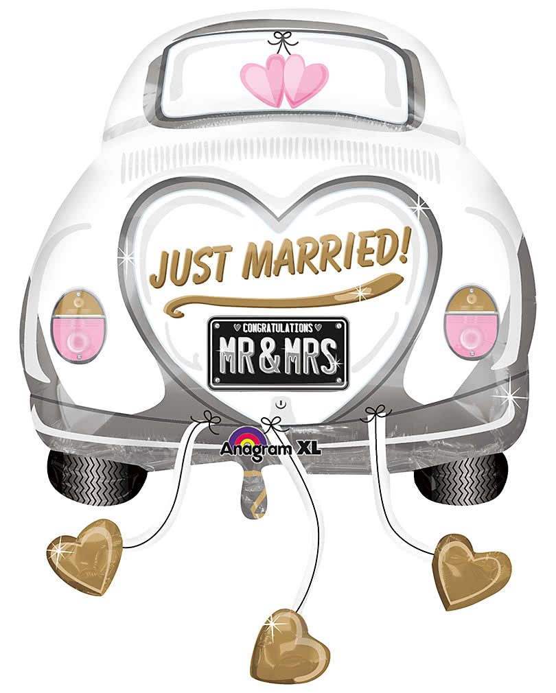 druckvorlage ausdrucken just married auto