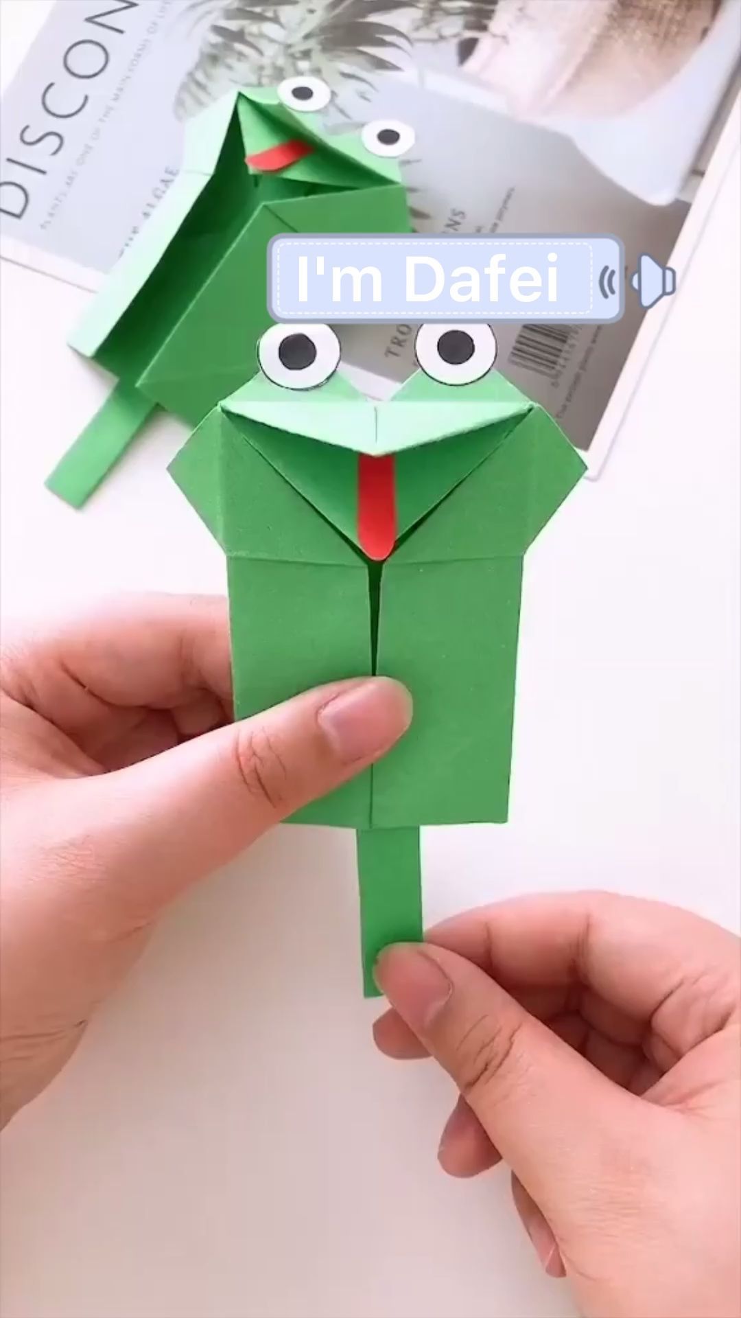 Origami, #Origami | Kinder basteln papier, Frosch basteln, Kinder