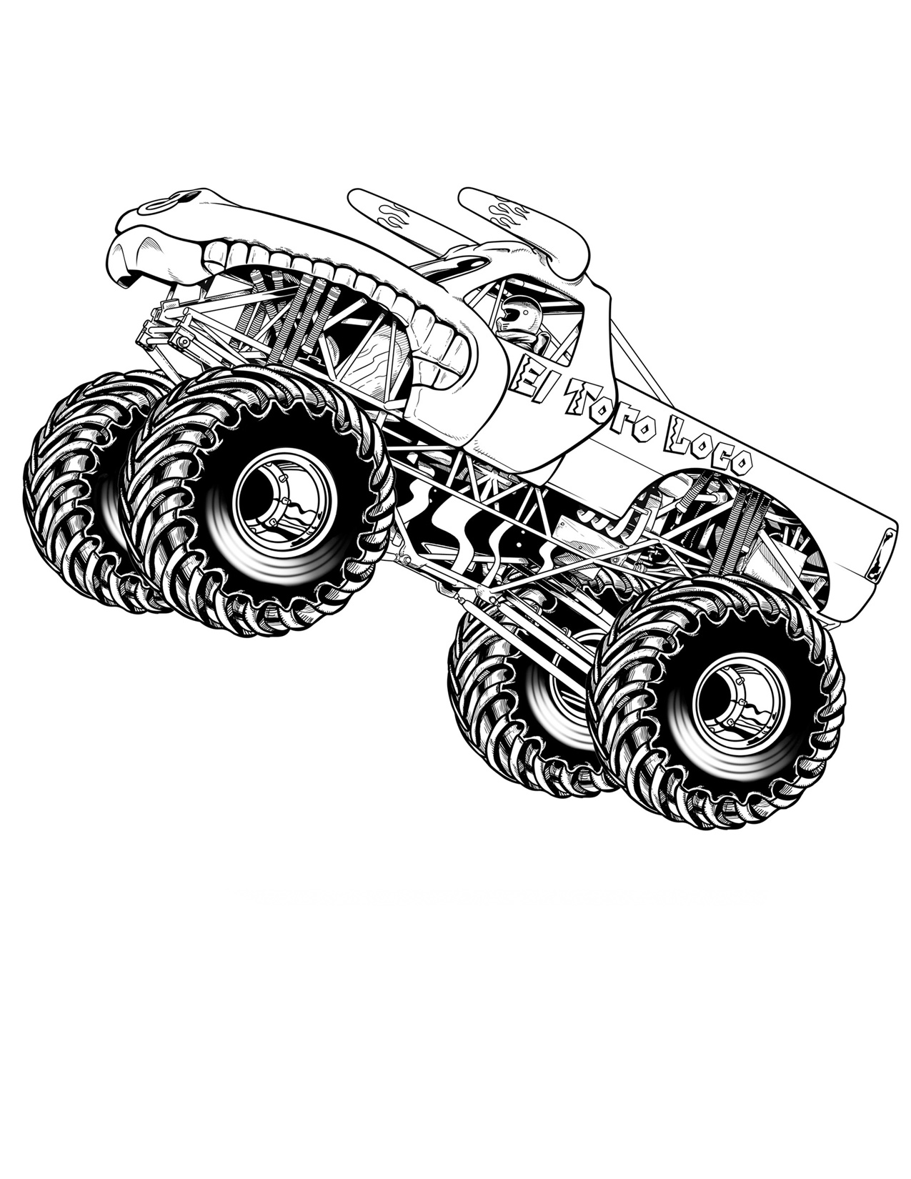 ausmalbilder monstertruck