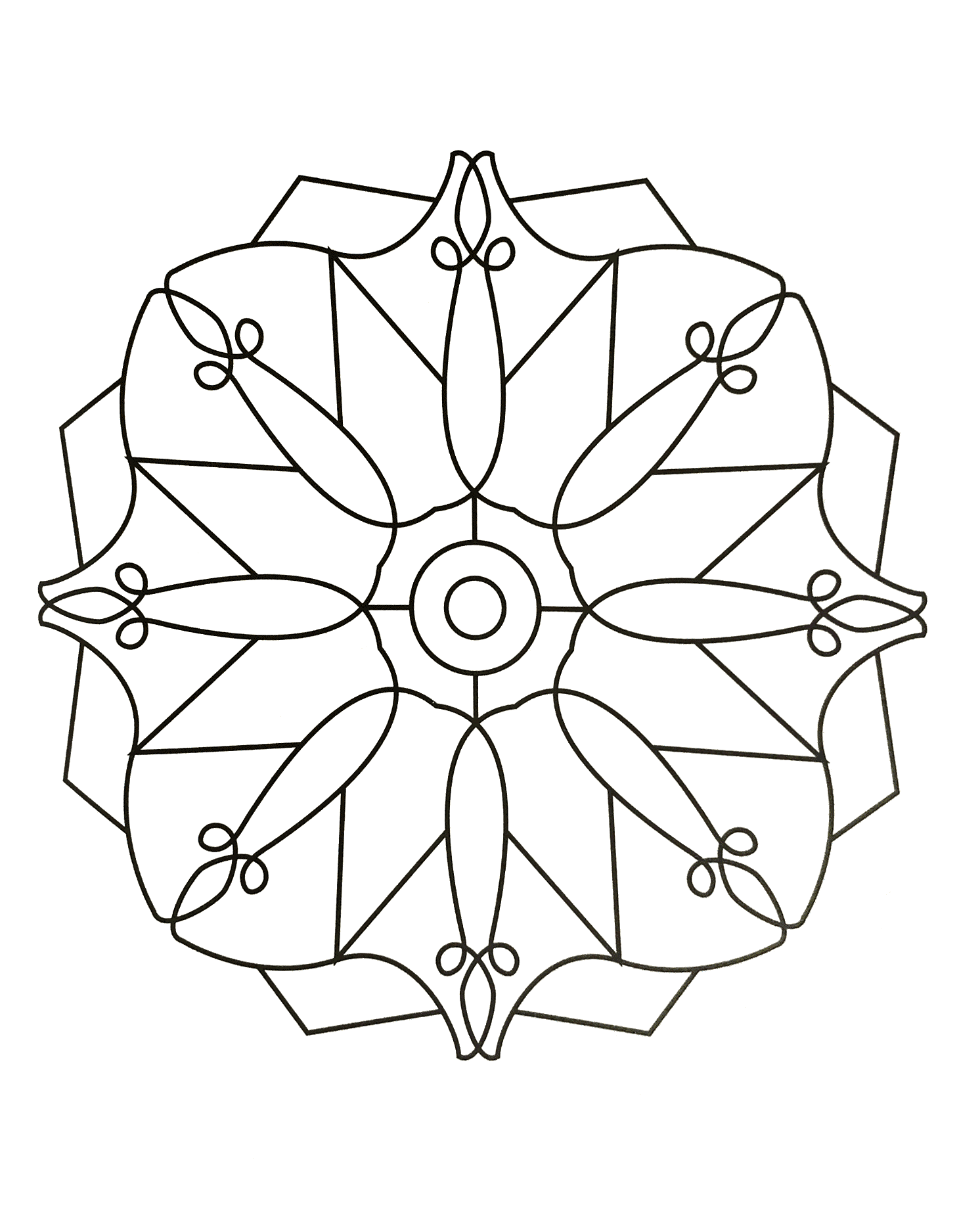 einfache mandala