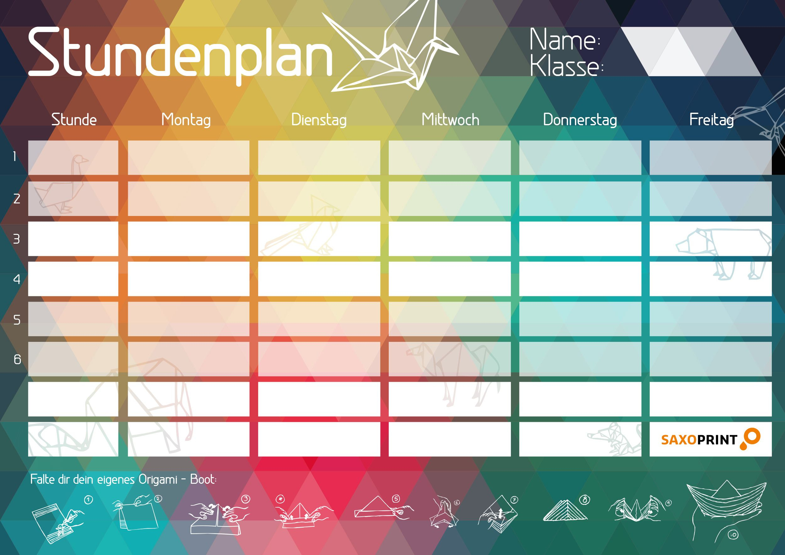 Stundenplan Erstellen Und Ausdrucken - kinderbilder.download