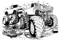 monster truck malvorlage