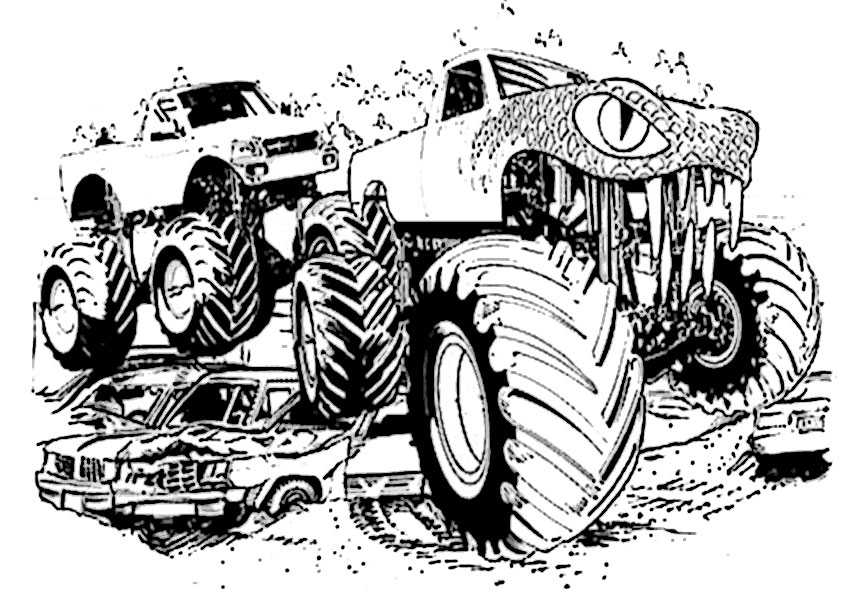 monster truck malvorlage