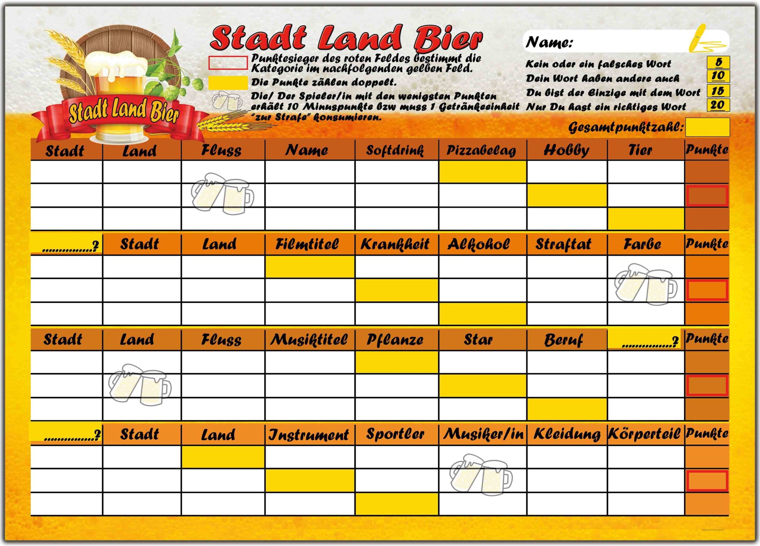 vorlage stadt land fluss lustig pdf