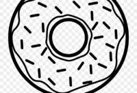 ausmalbild donut