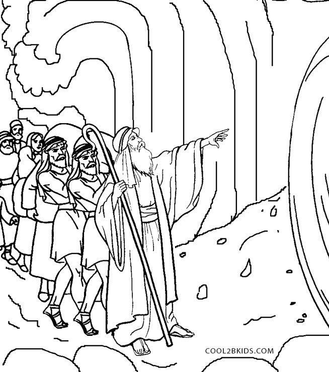 Printable Moses Coloring Pages For Kids | Cool2bKids