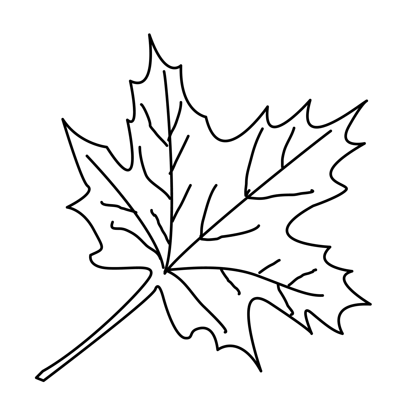 Blatt-2.gif (1654×1654) | Leaf coloring page, Fall leaves coloring