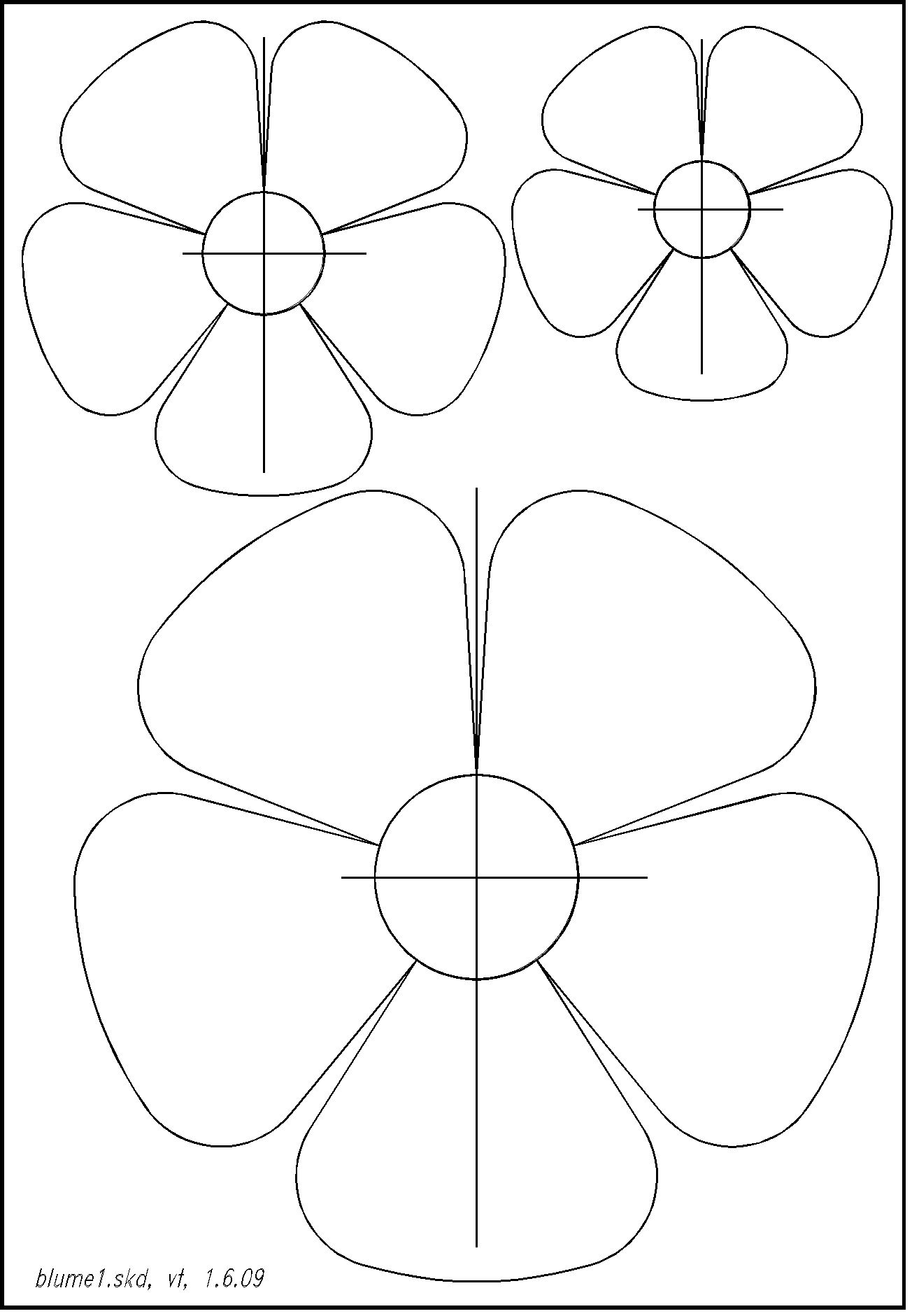 blumen schablonen zum ausdrucken