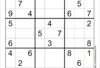 sudoku schwer zum ausdrucken