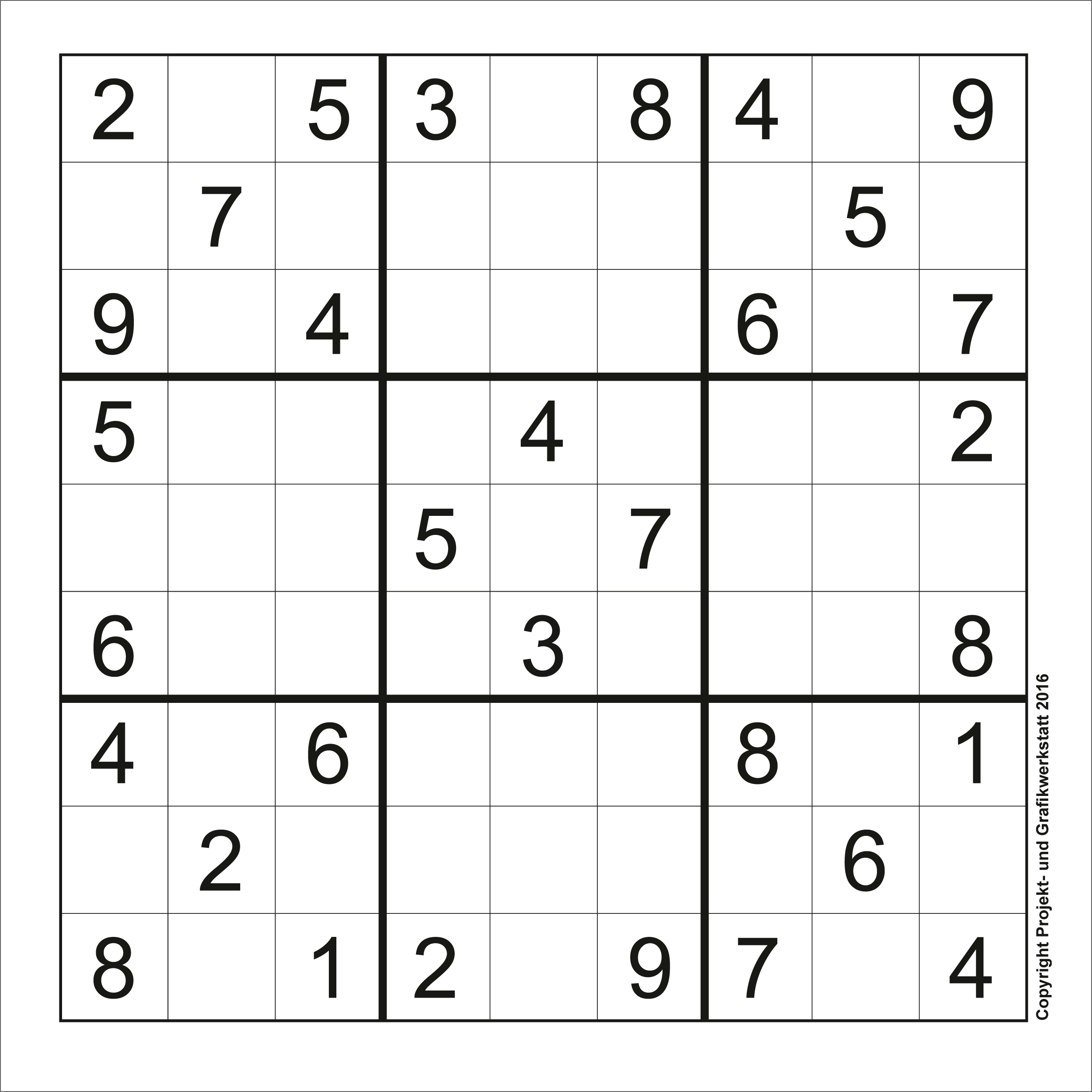 sudoku schwer zum ausdrucken