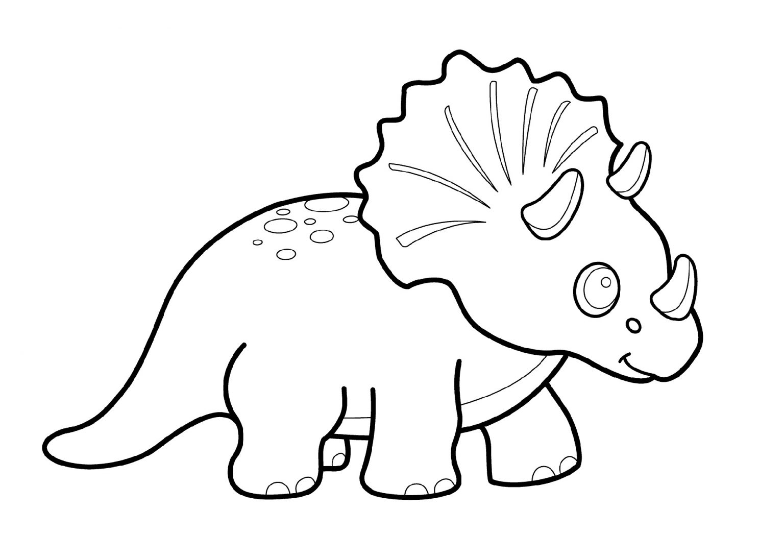 Dinosaur Coloring Sheet Triceratops Dinosaur Coloring - vrogue.co