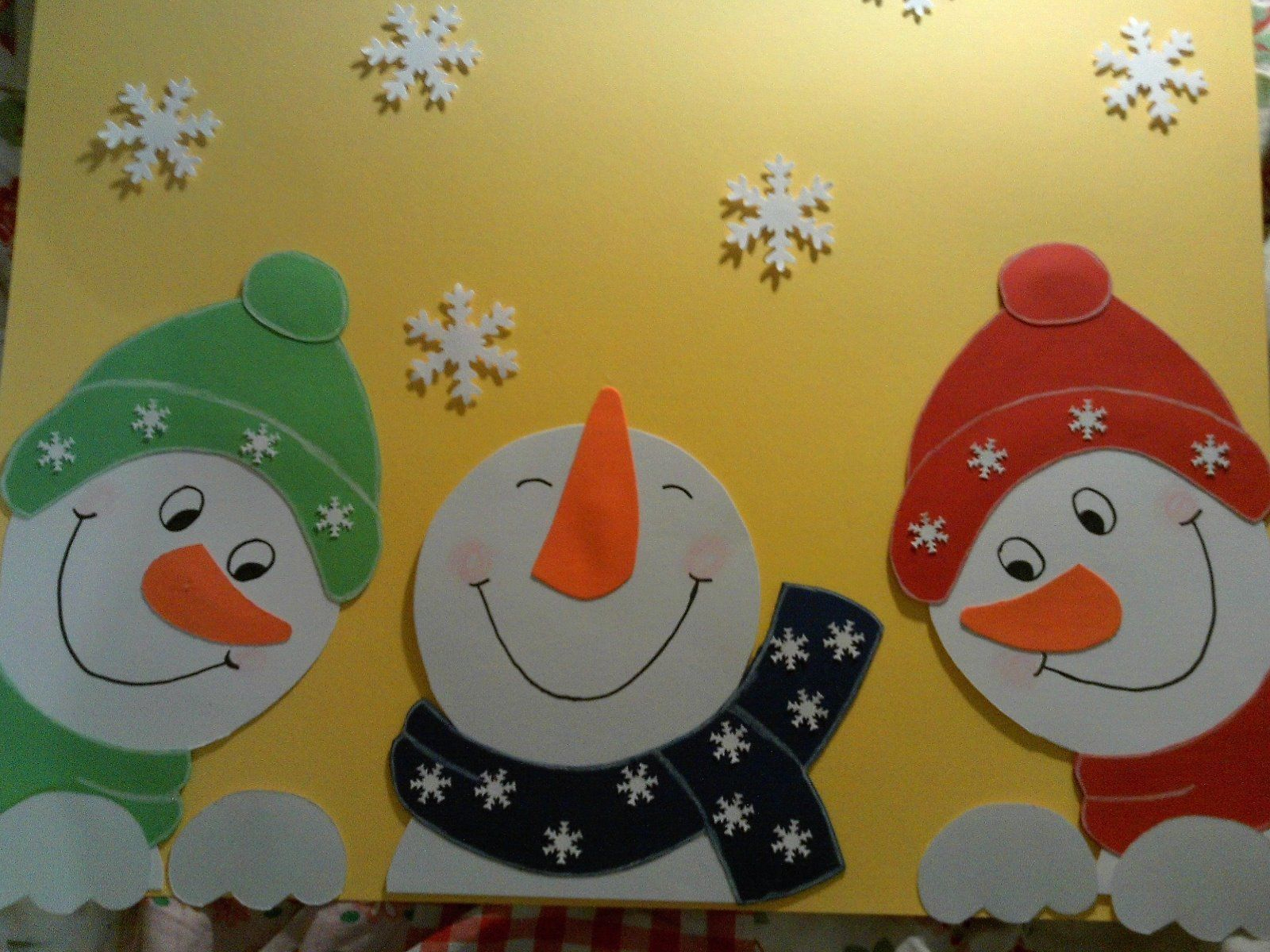 Fensterbild Schneemann Bastelvorlage - kinderbilder.download