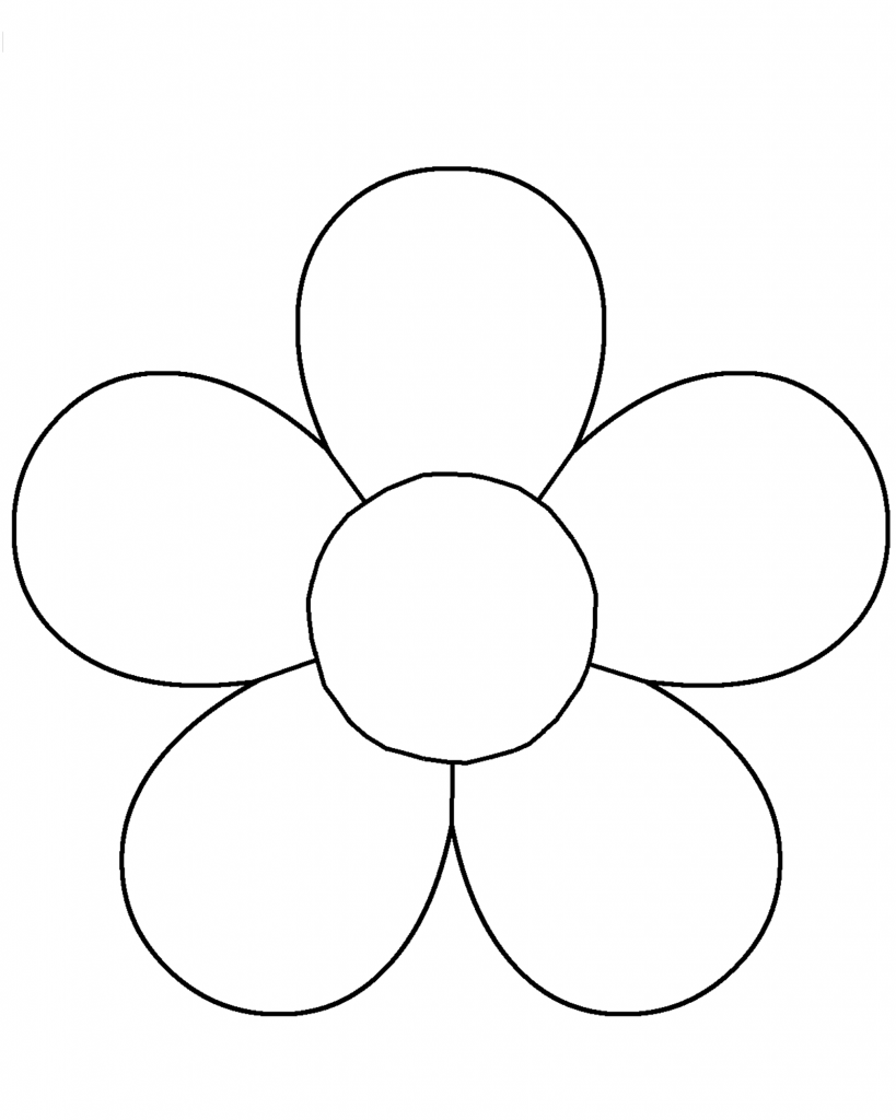 Flower Template - SkillOfKing.Com | Flower templates printable, Flower