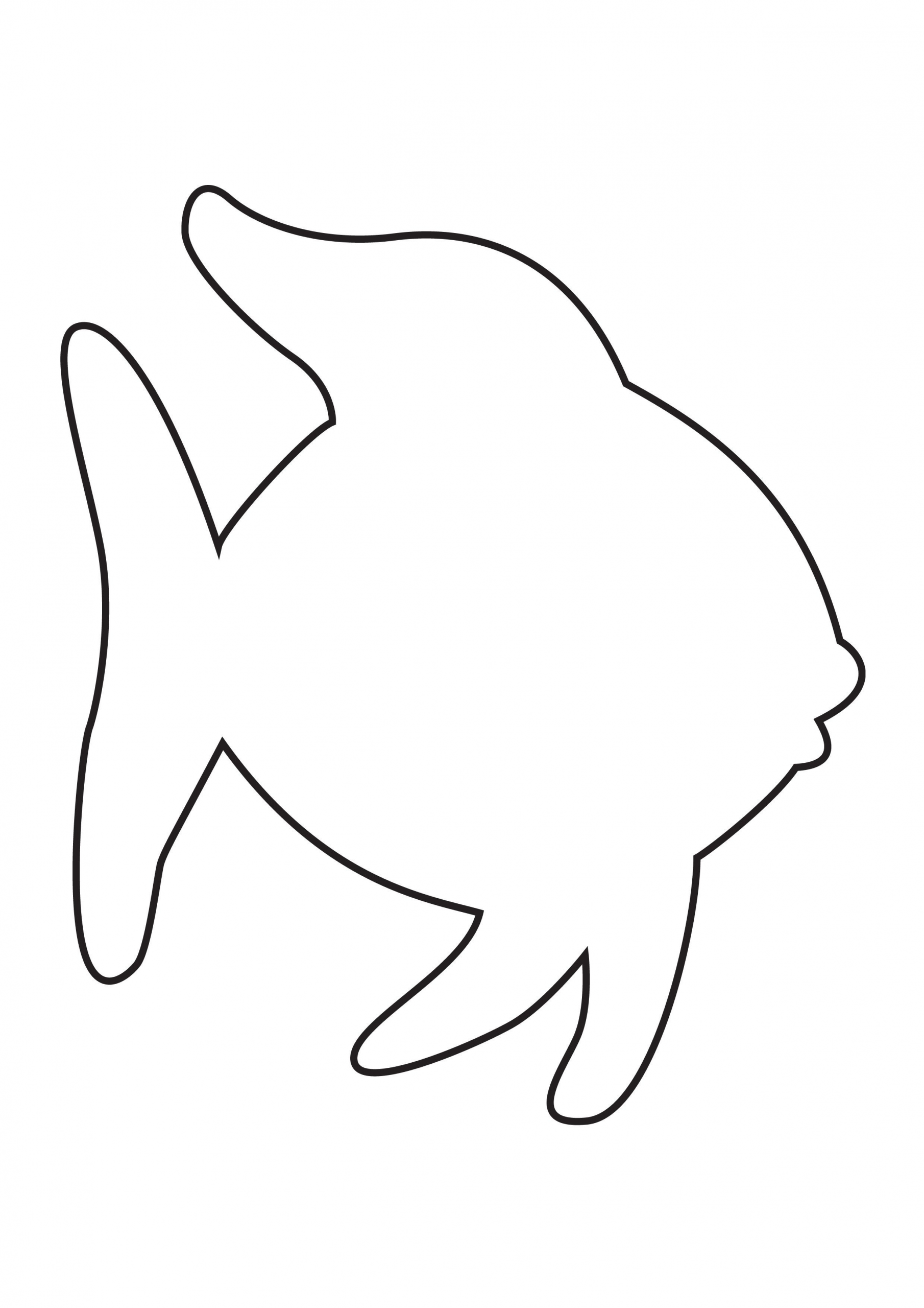 6 Fish Outline Coloring Page Fish Outline Coloring Page Fish Outline