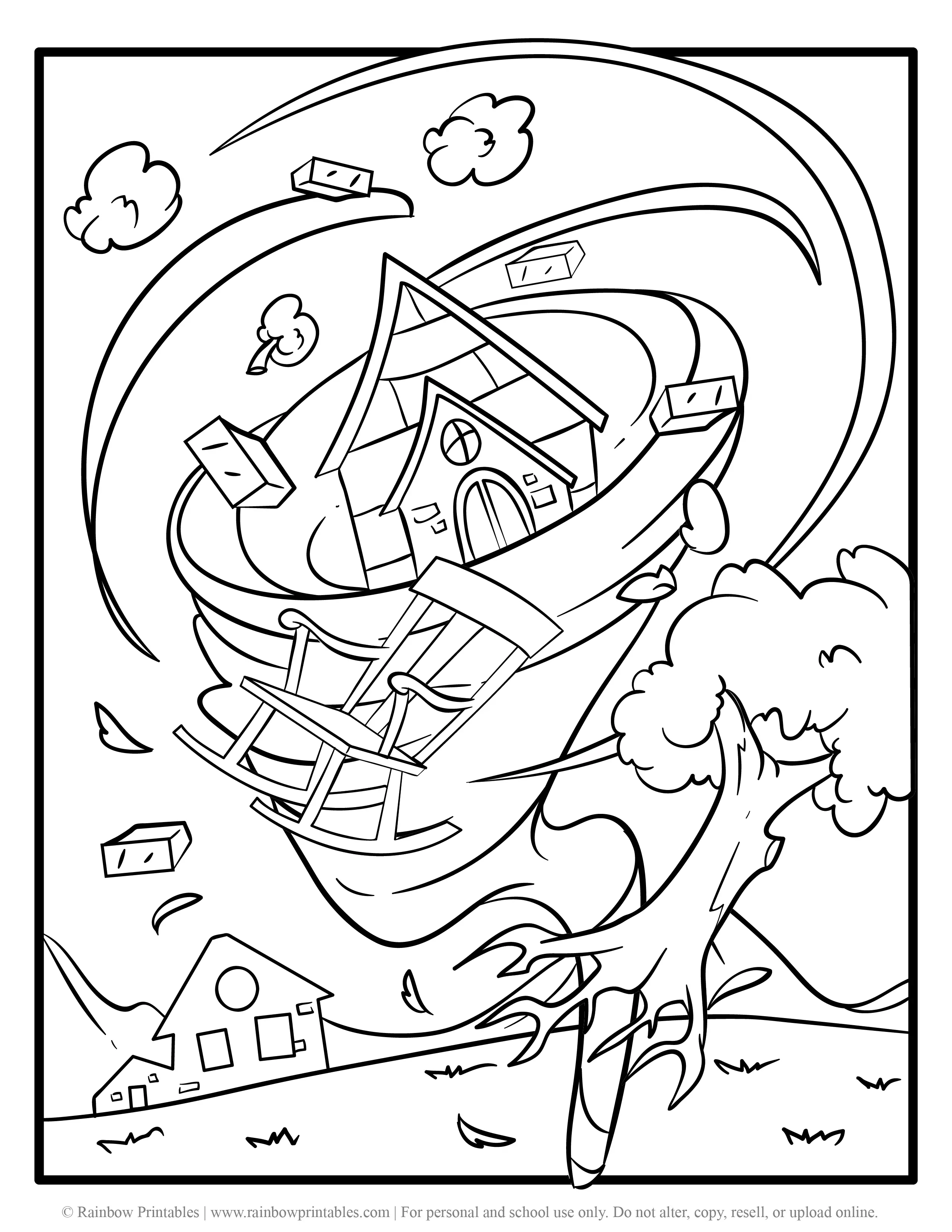 Scary Tornado Coloring Pages Tornado Coloring Pages C - vrogue.co