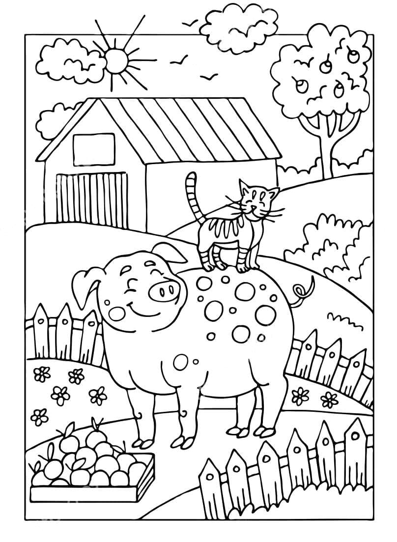 Farm Animals Coloring Pages - 100 Free Coloring Pages for Kids