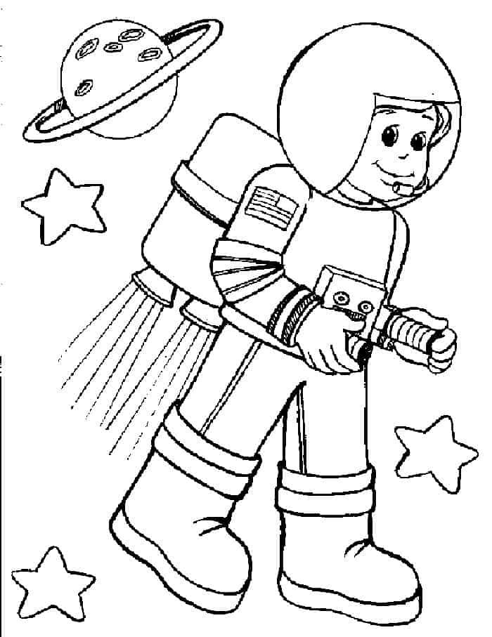 Kostenlose druckbare Astronauten Malvorlagen – Education Coloring Pages