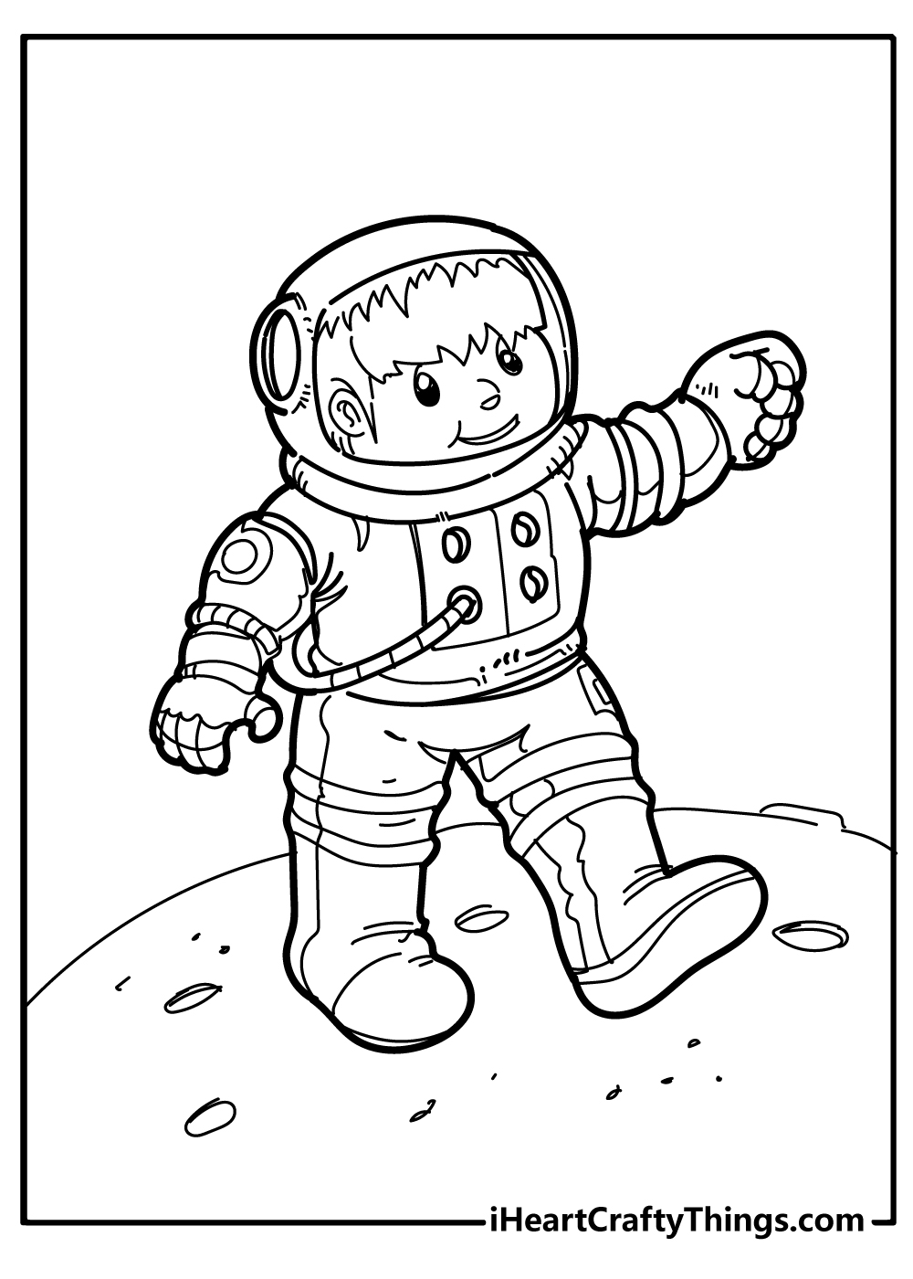 astronaut ausmalen