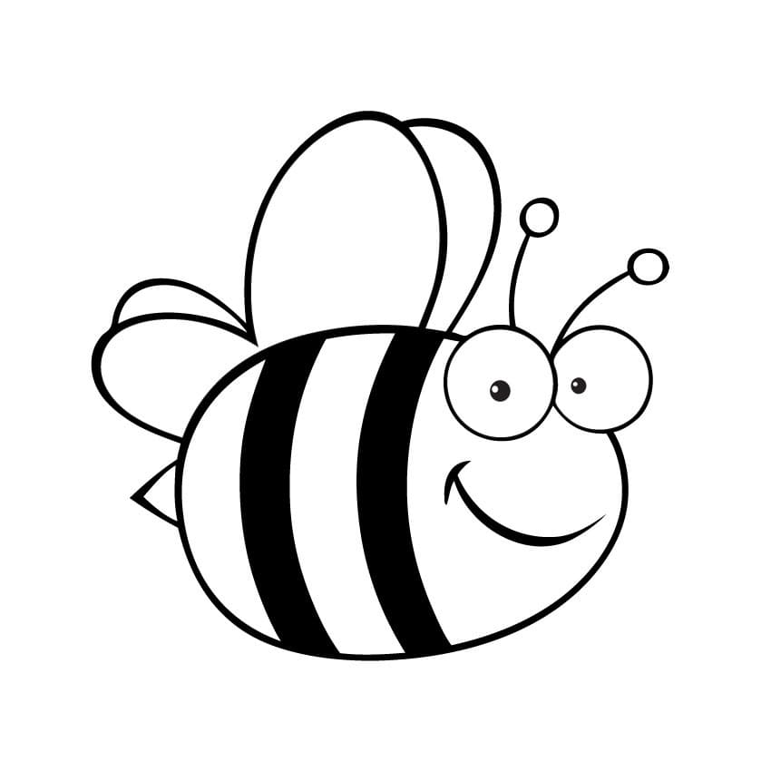 Bee Coloring Page