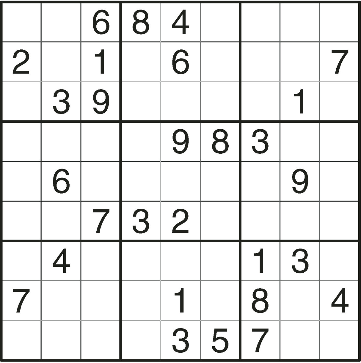 Sudoku Grids Printable - Printable Word Searches