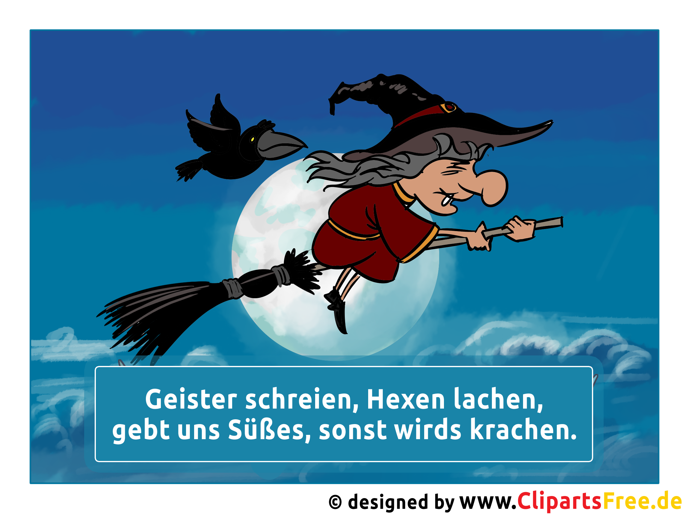 Lustige Sprüche zu Halloween mit Bildern