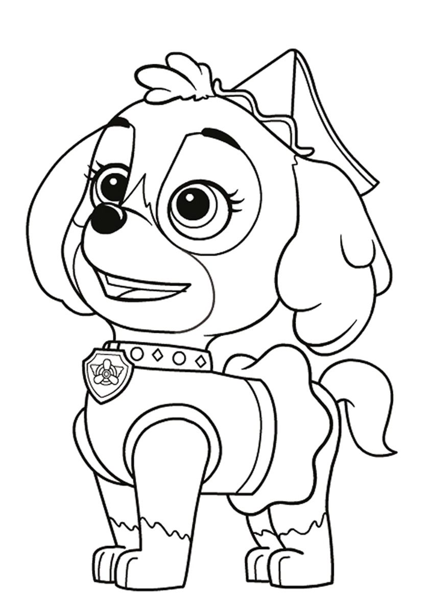 paw patrol ausmalbild