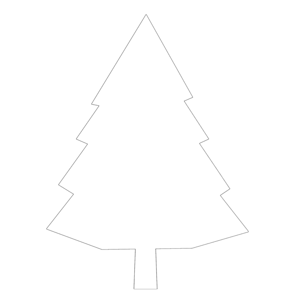 Tannenbaum Vorlage zum Ausdrucken (PDF & Word)