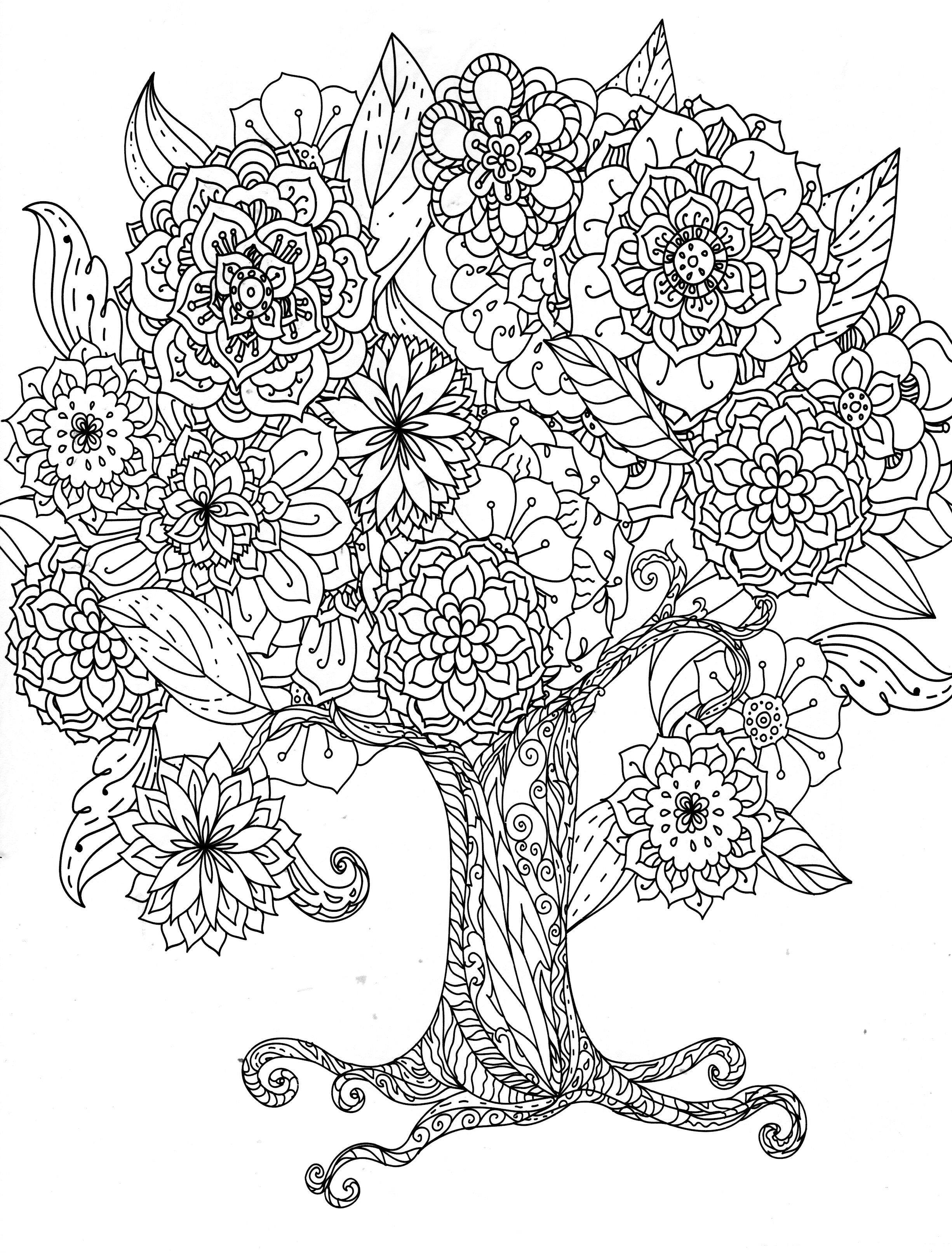 Pin by Stonie Weinberg on Malbilder/Ausmalbilder | Tree coloring page