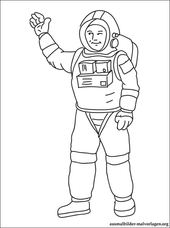 Coloring page Astronaut #87717 (Jobs) – Printable Coloring Pages