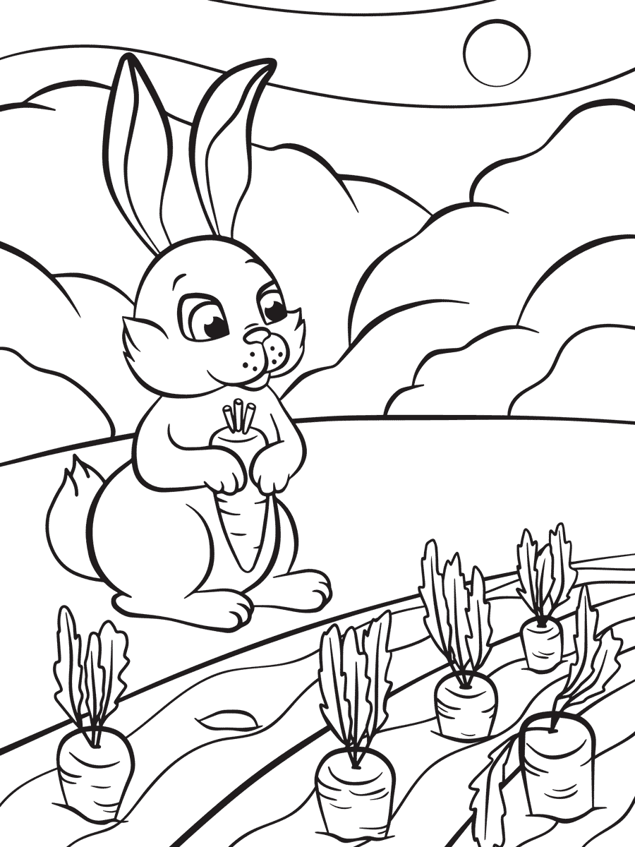 Rabbit Coloring Pages | Vorlagen zum ausmalen, Ausmalbilder, Ausmalen