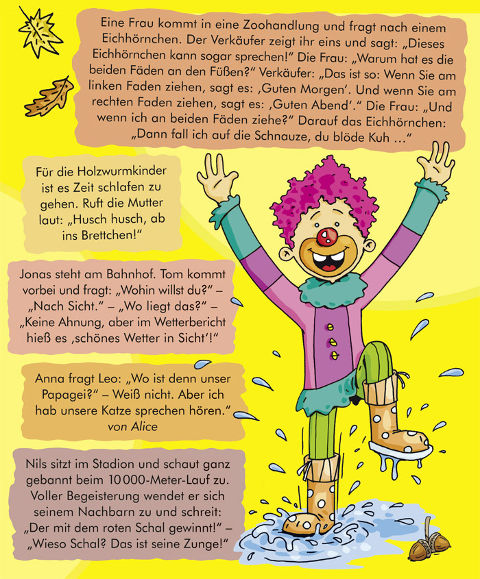 Witze 3/13 | Kindermagazin mit kostenlosen Rätseln, Spielen