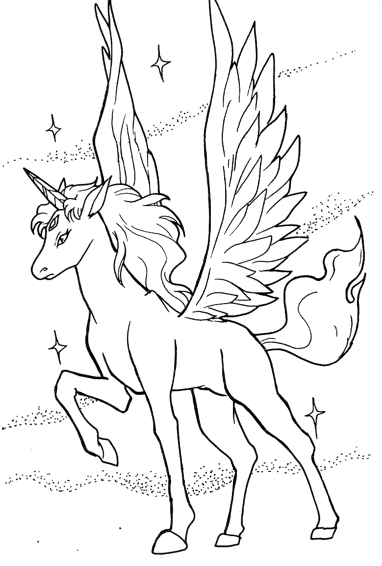 Pegasus Unicorn Coloring Pages Coloring Pages