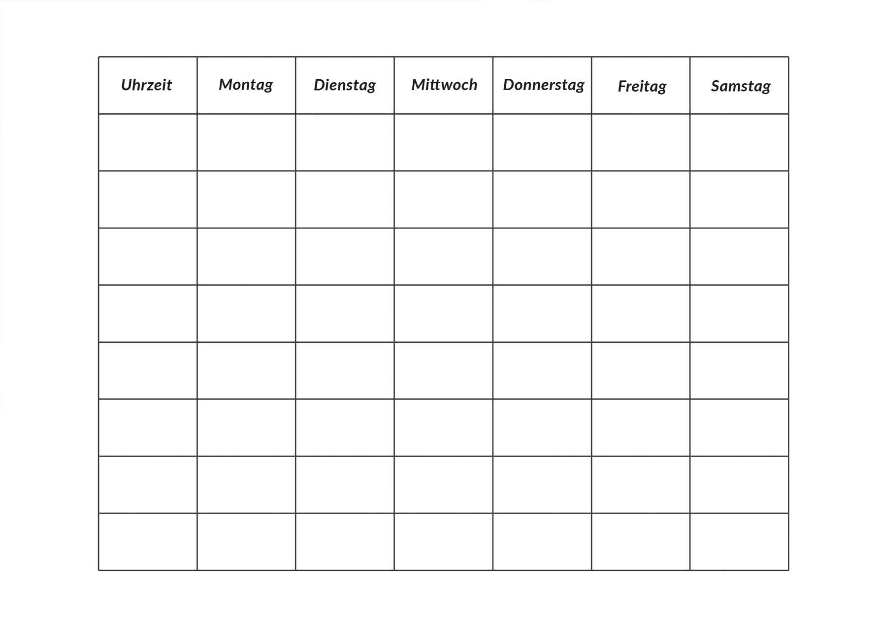 stundenplan ausdrucken pdf