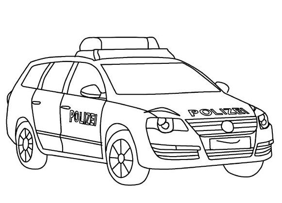 Ausmalbilder Polizei - 1Ausmalbilder.com Truck Coloring Pages, Coloring