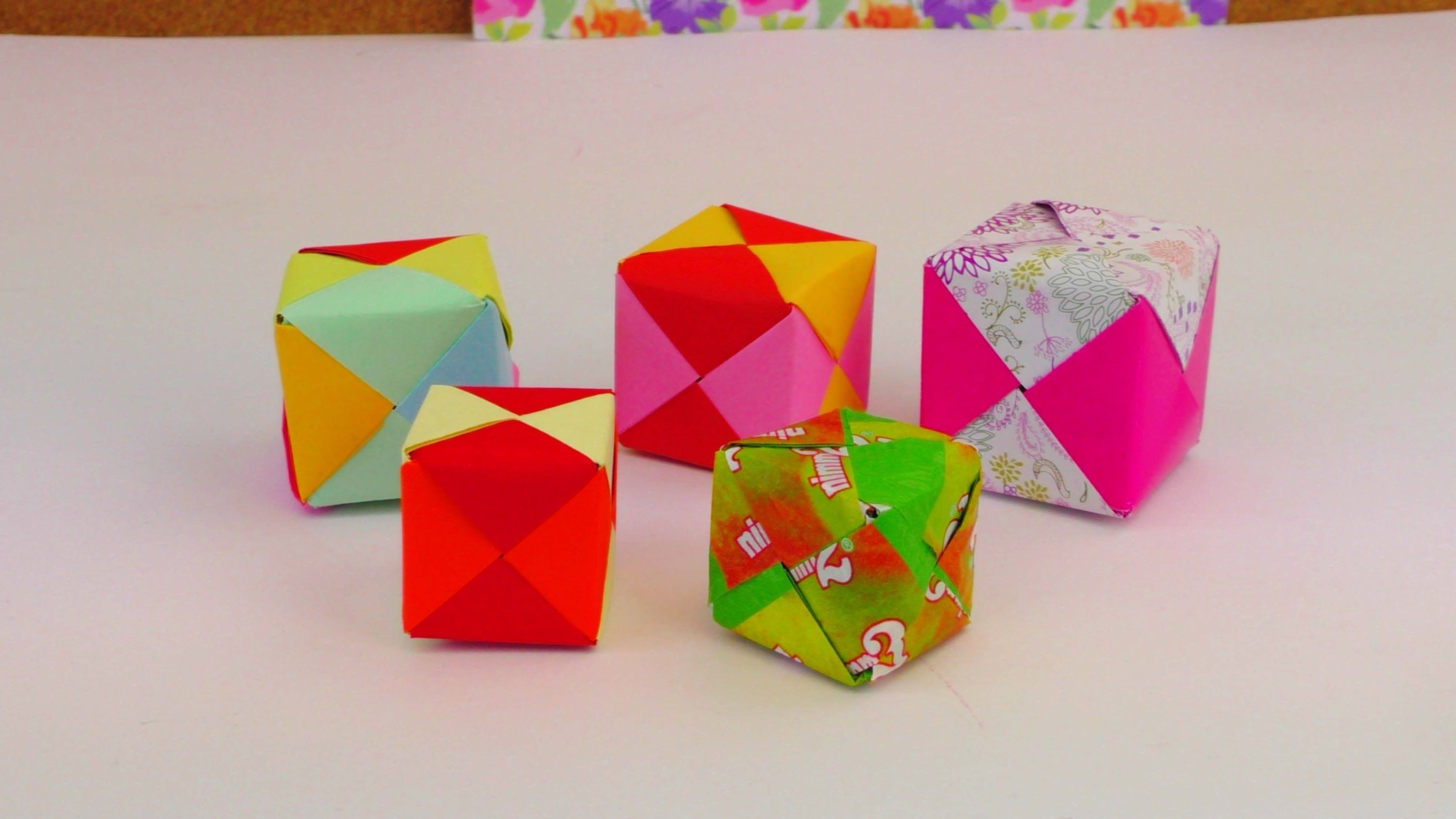 ORIGAMI WÜRFEL DIY / Cube Origami Tutorial How To / Würfel Falten