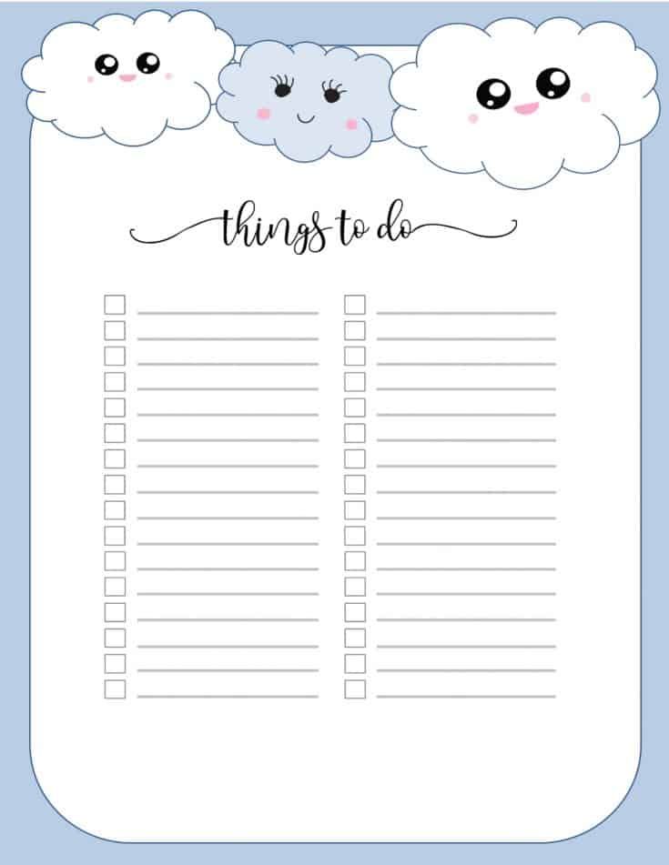 Printable To Do List | To do list notebook, To do lists printable