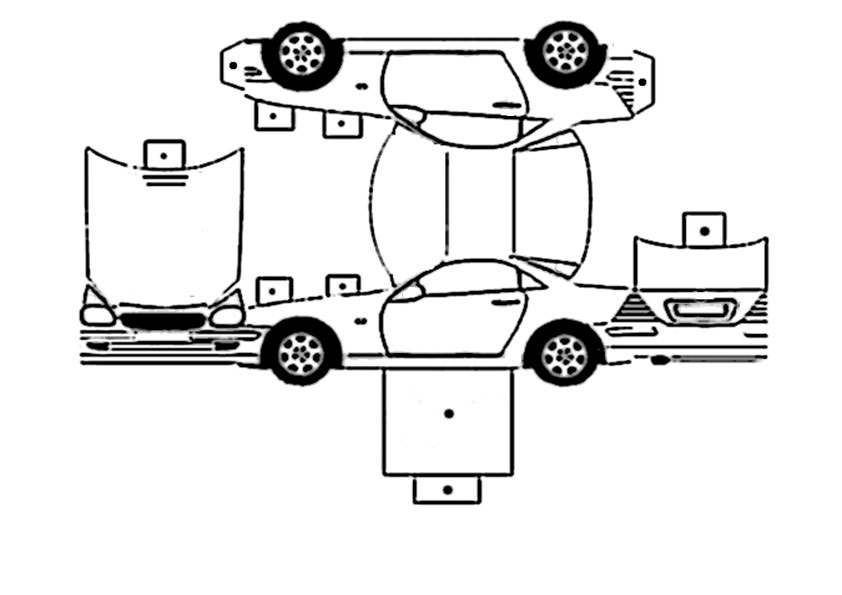 auto vorlage zum ausschneiden