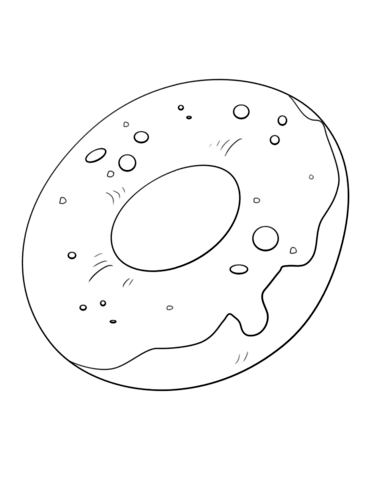 Donut Ausmalbild | Ausmalbilder, Ausmalen, Ausmalbild