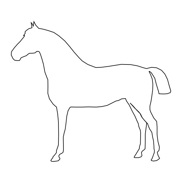 horse outline - Google Search | Pferdekunst, Umrisszeichnungen