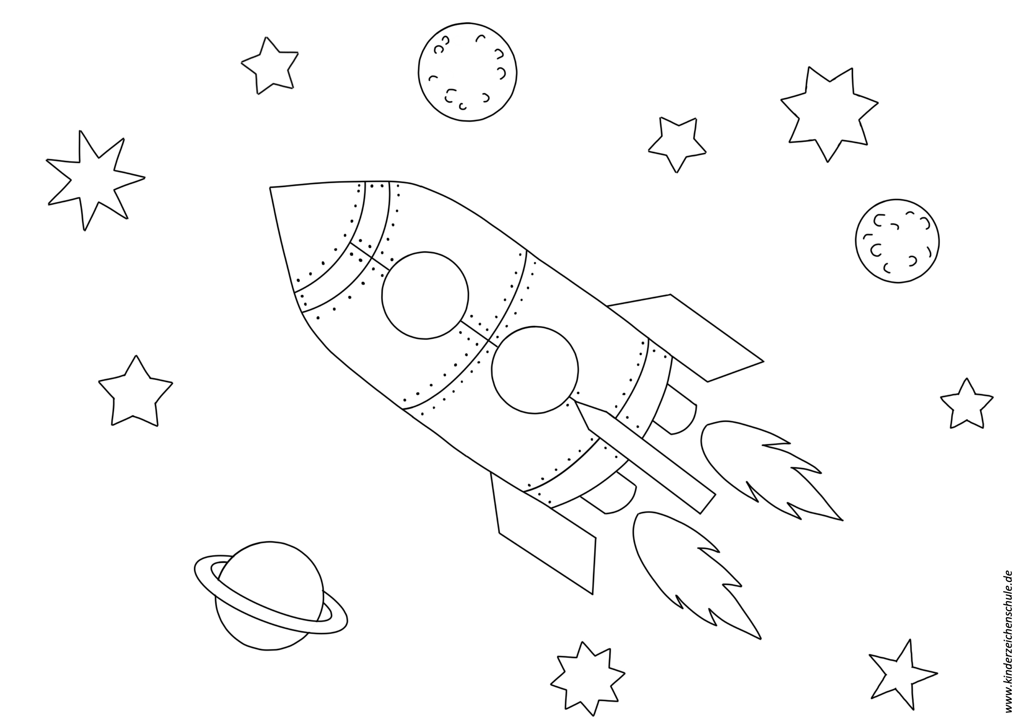 Malvorlagen Rakete Ausmalen - Malvorlagen