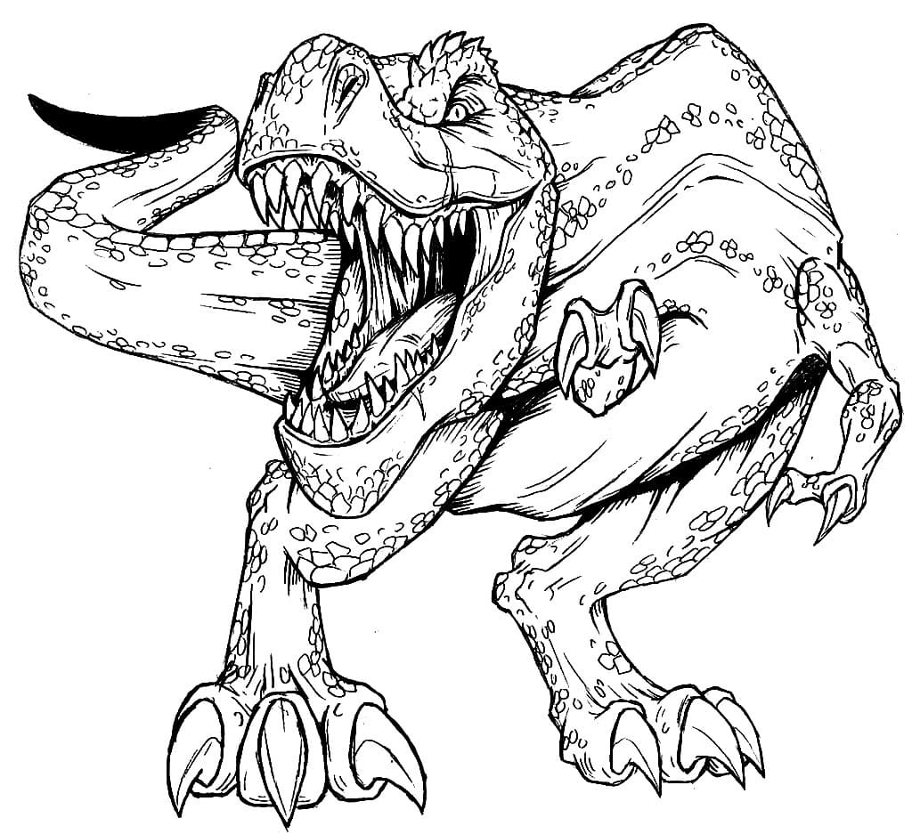 Coloriages De Dinosaures Tyrannosaurus Rex Az Ausmalbilder The Best