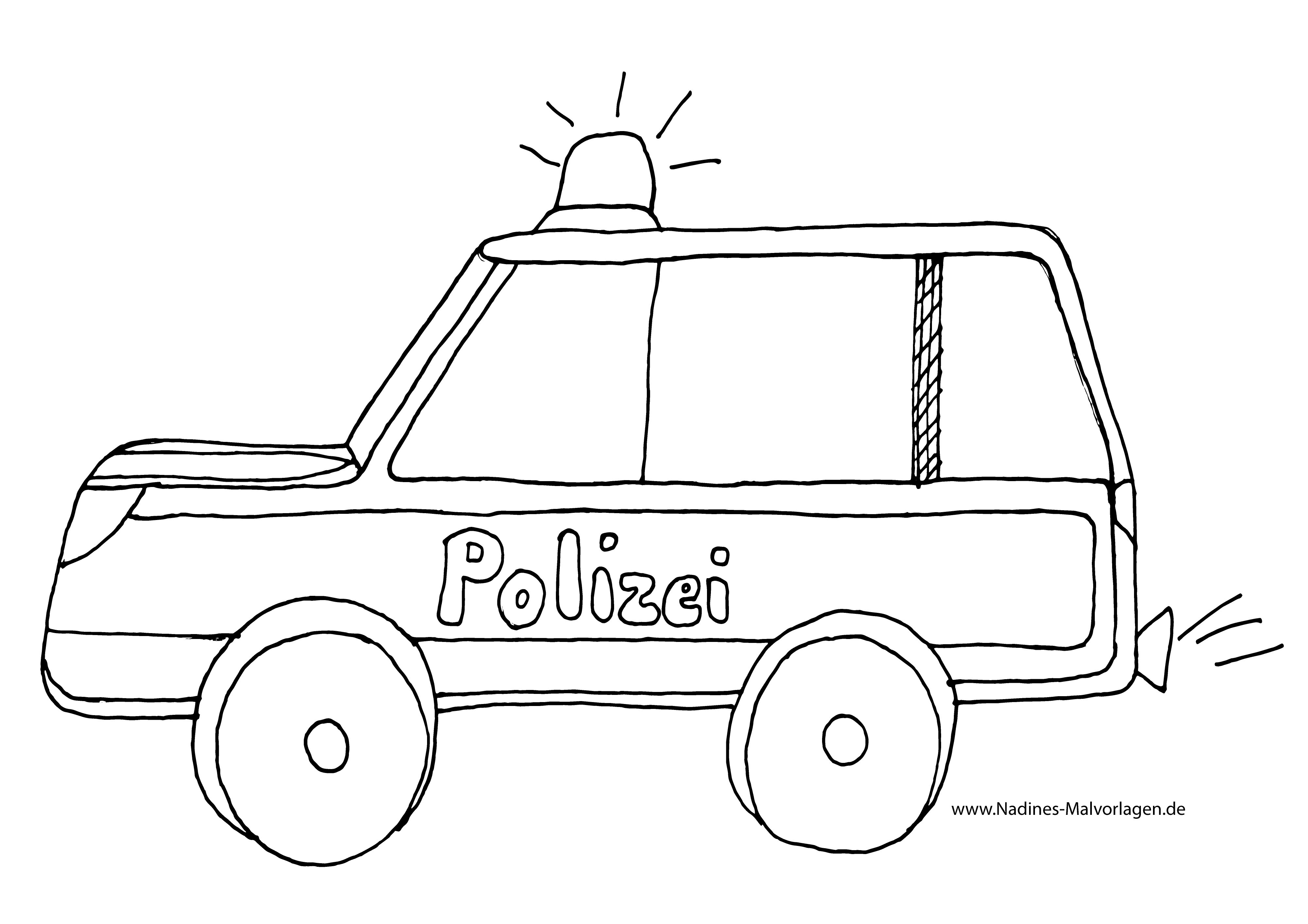 Ausmalbild Polizeiauto Gratis Malvorlagen In 2023 Auto Zum Ausmalen