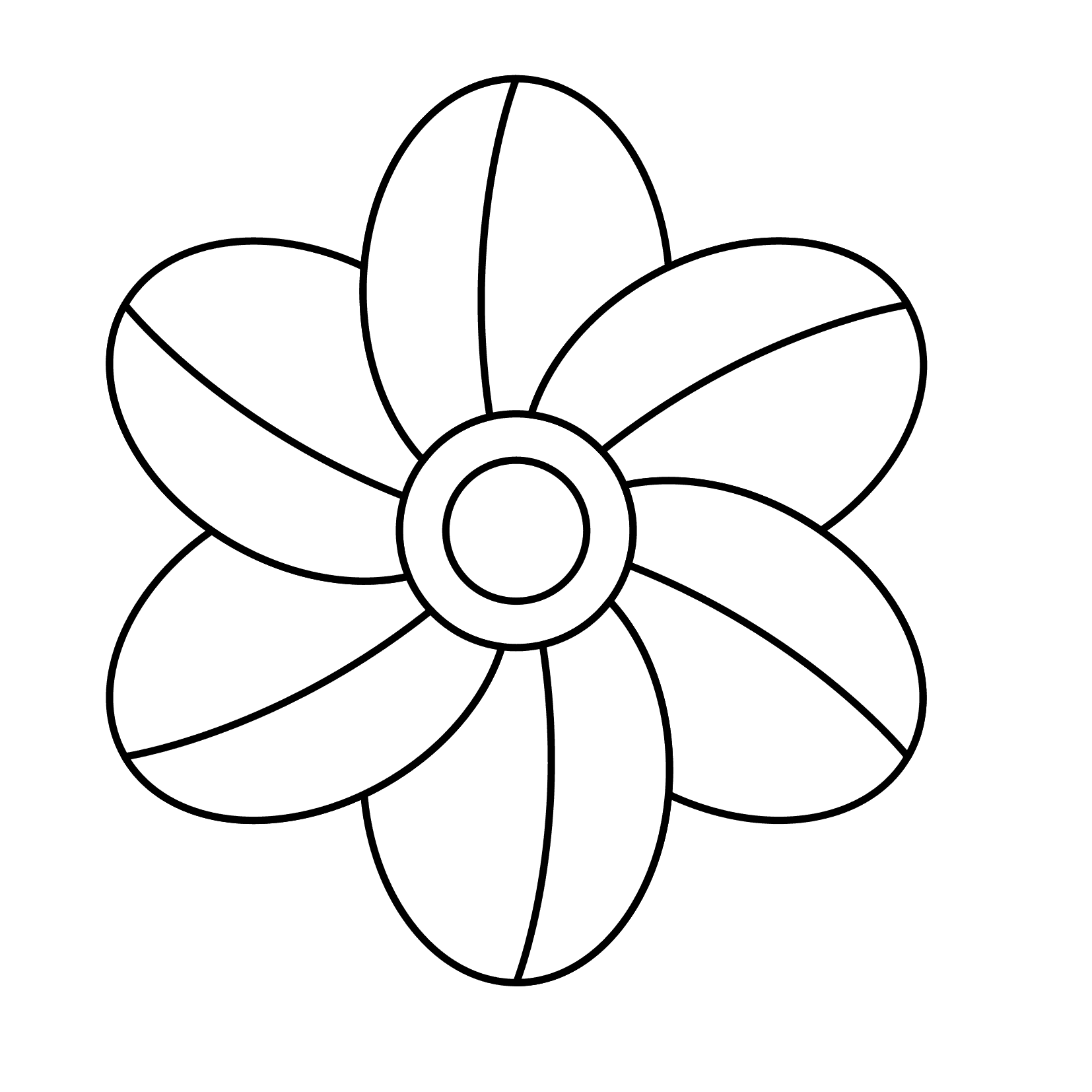 blumen malvorlage – Ausmalbilder für kinder Art Template, Flower