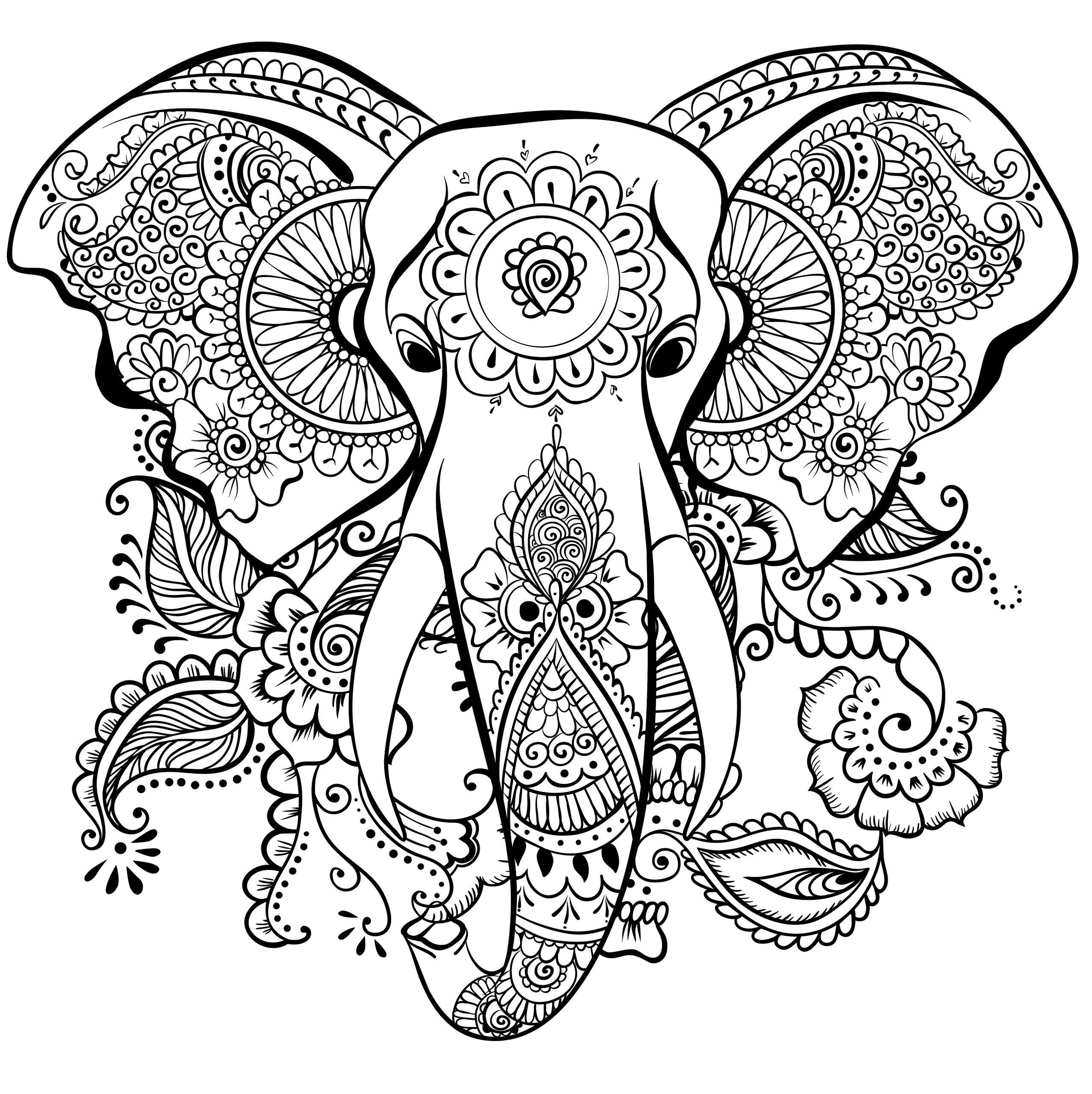 elefant mandala