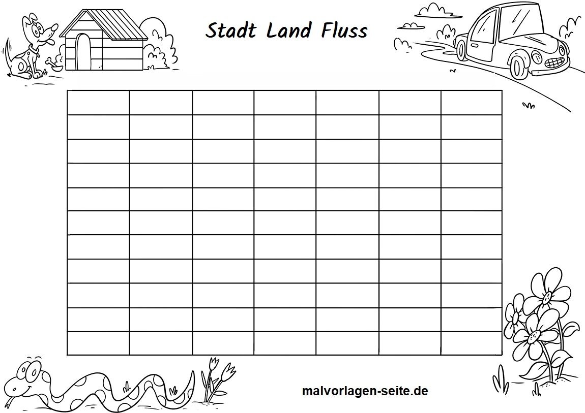 Stadt Land Fluss Lösungen Vögel von A bis Z kostenlose Liste