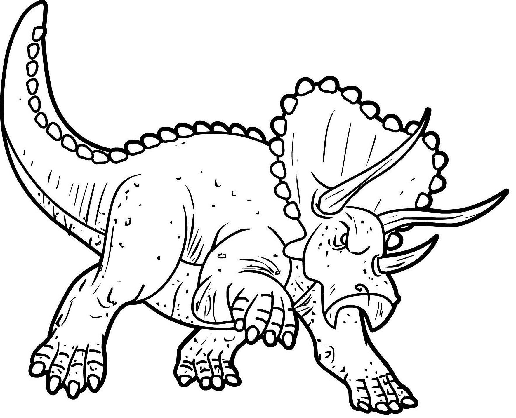 Dinosaur Coloring Pages PDF (Printable) - Coloringfolder.com